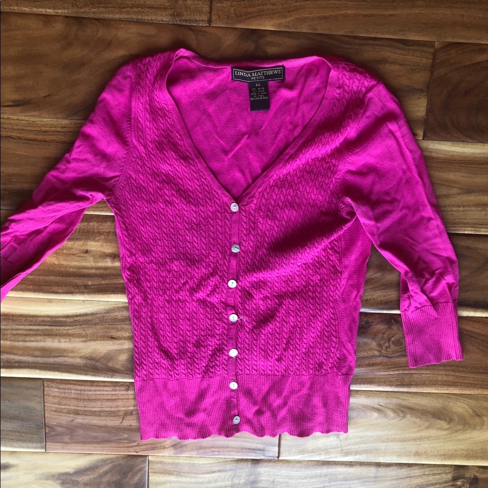 Pink cardigan